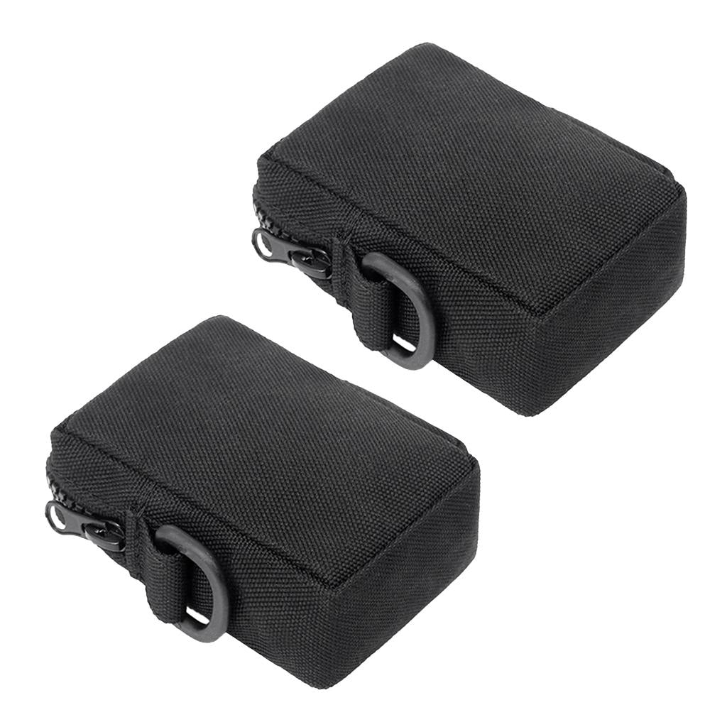 2pcs Molle Belt Pouch Tactical Accessory Bag Utility Gadget Pouch Black