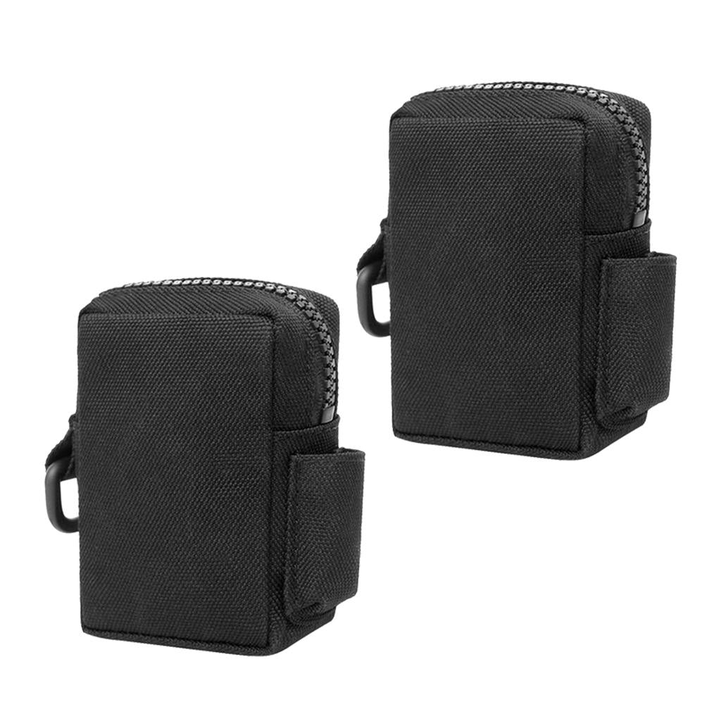 2pcs Molle Belt Pouch Tactical Accessory Bag Utility Gadget Pouch Black