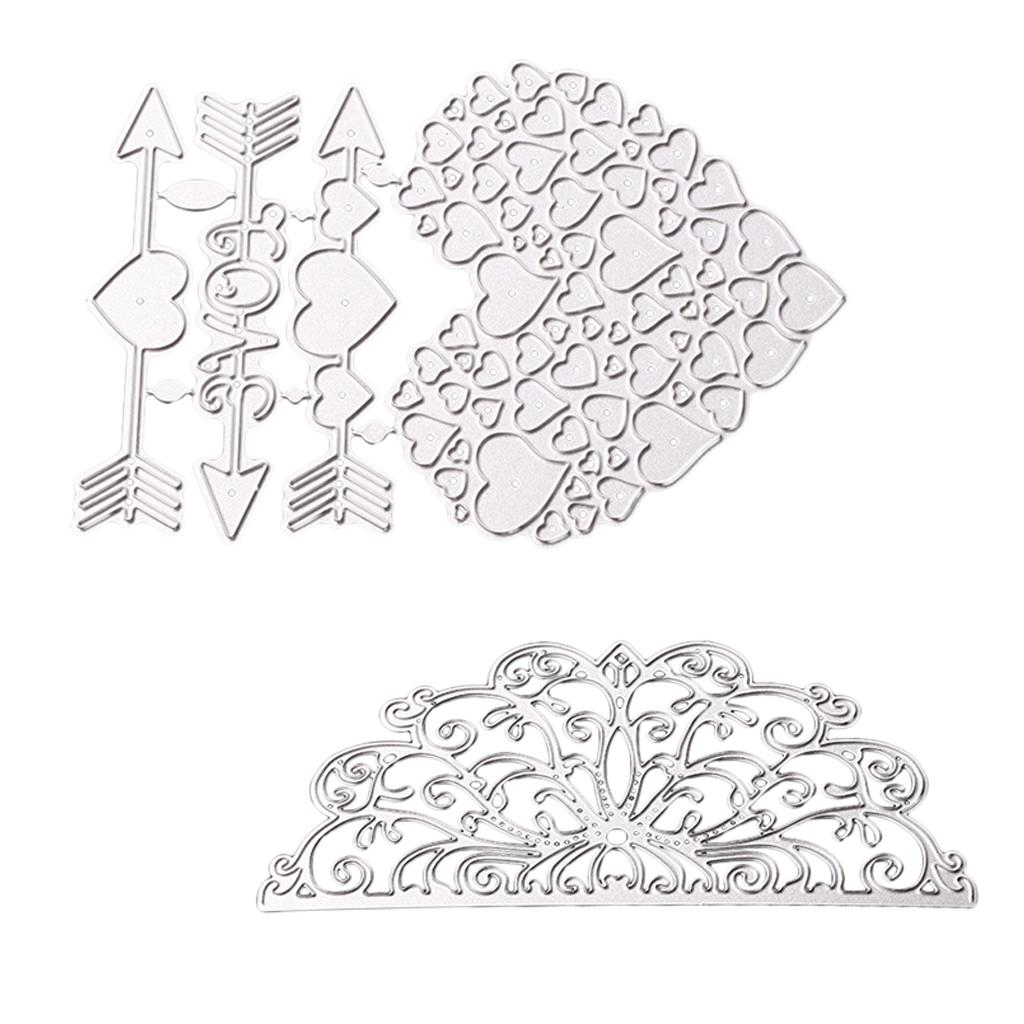 2 Sets Metal Cutting Dies Embossing Stencil for DIY Scrapbooking Card Making