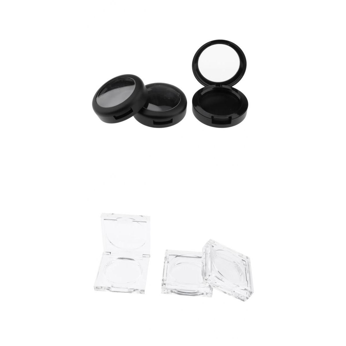 6Pcs Empty Blush Eyeshadow Powder Case Makeup Foundation Cosmetic Container