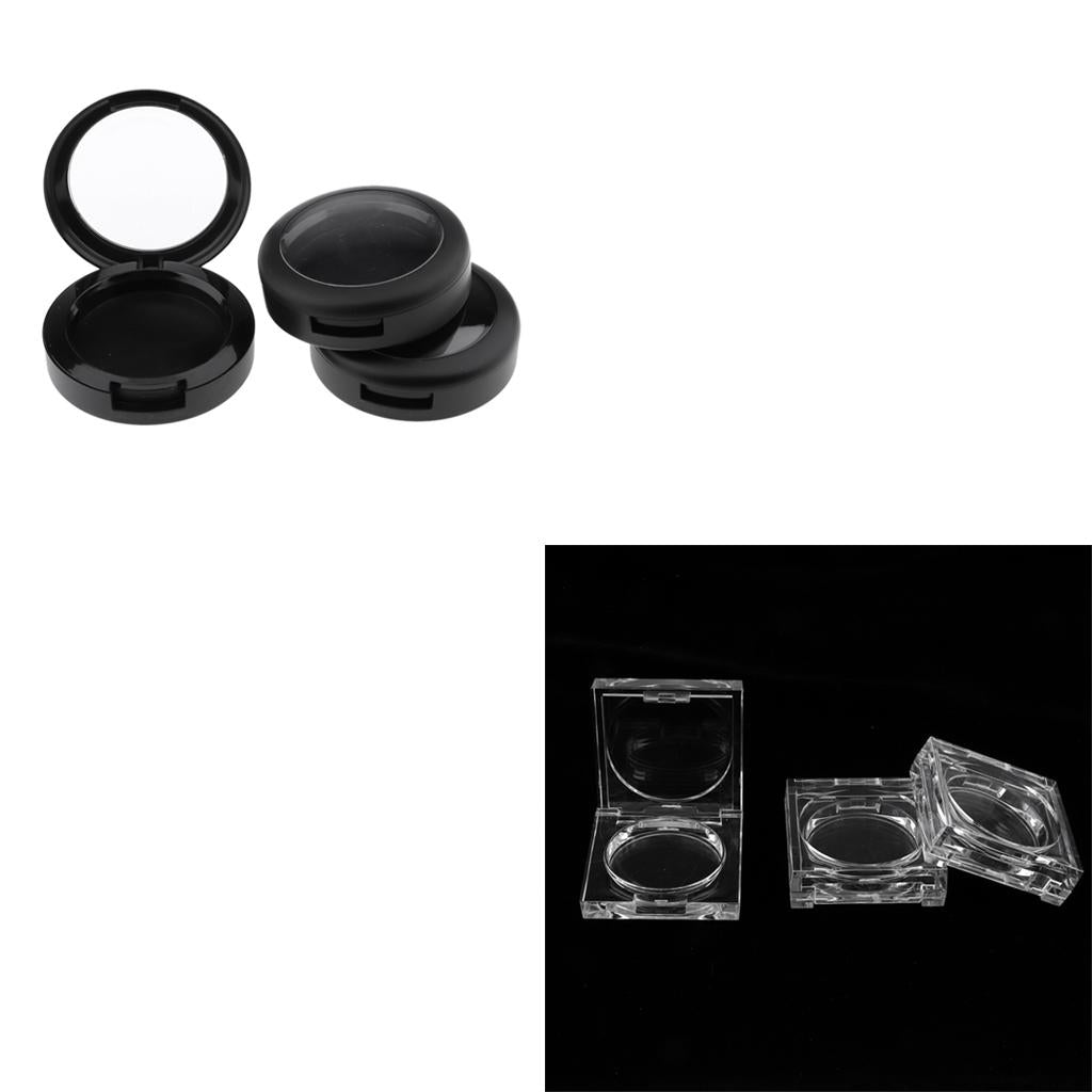 6Pcs Empty Blush Eyeshadow Powder Case Makeup Foundation Cosmetic Container