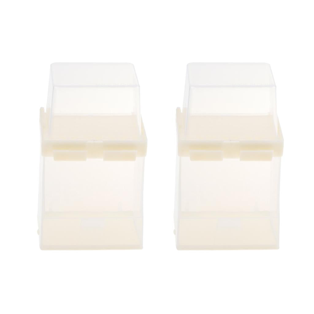 2 pcs Automatic Bird Feeder Cage Accessories for Parrot Seed Food Container