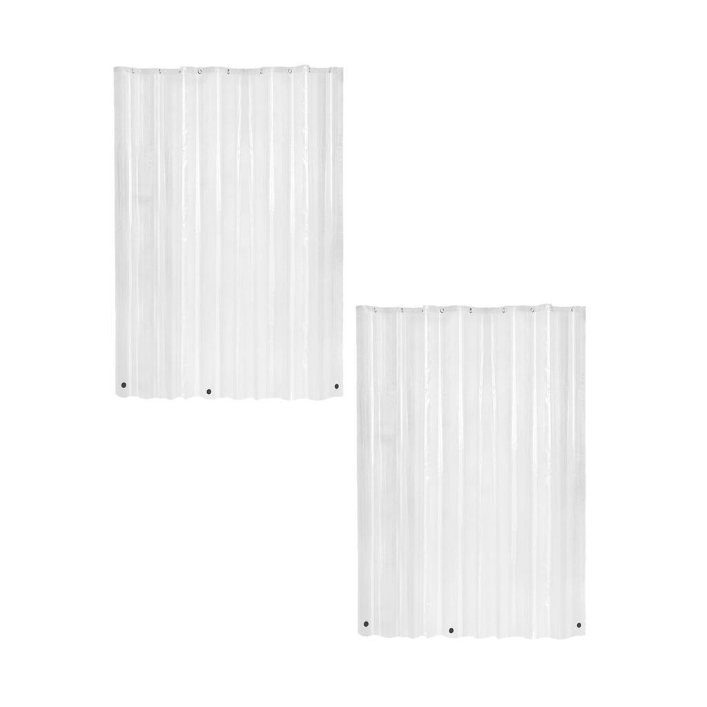 2XMildew Resistant Anti-Bacterial PEVA Shower Curtain Liner 180x180cm