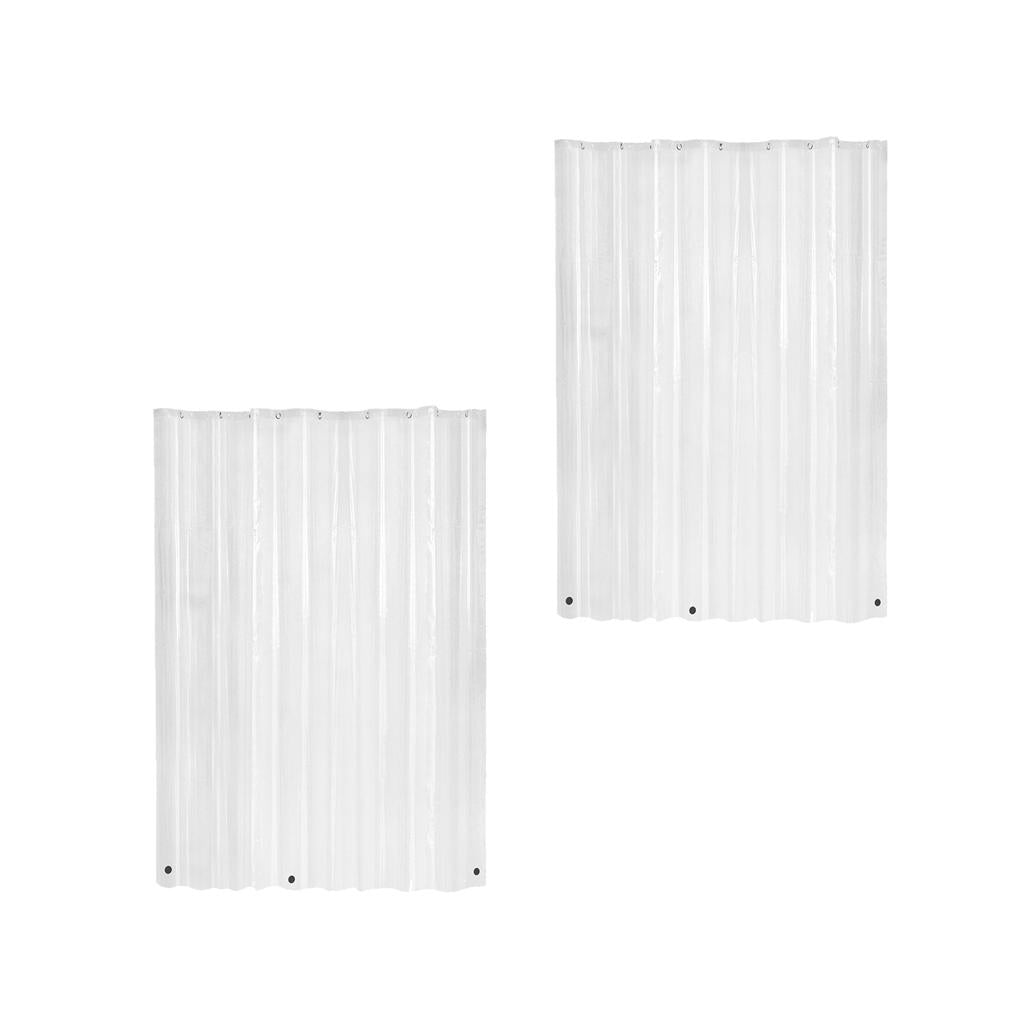2XMildew Resistant Anti-Bacterial PEVA Shower Curtain Liner 180x180cm