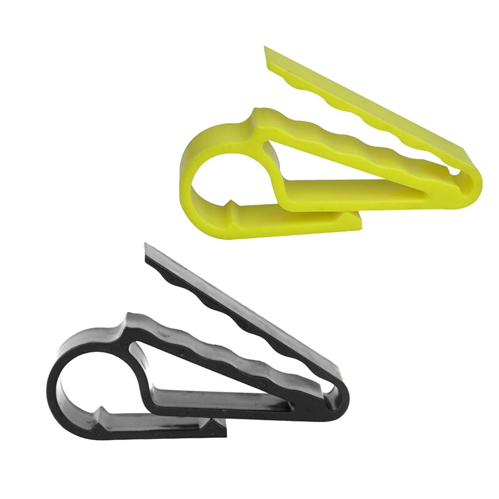 2Pcs Plastic Golfer Cigar Holder Clip Clamp For Golfers Golf Carts Boaters