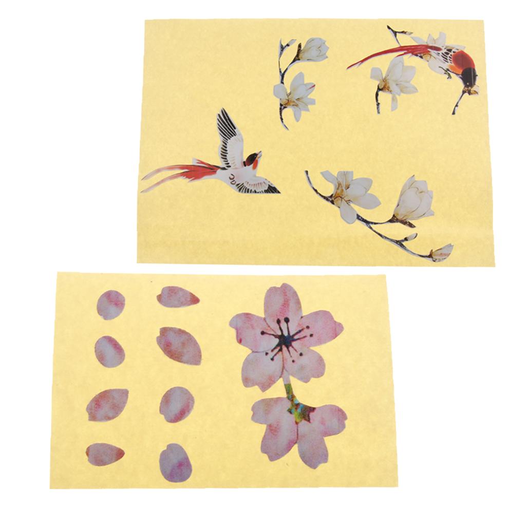 2 Pieces Inlay Decals Sticker for Acoustic Electric Guitar Bass Parts