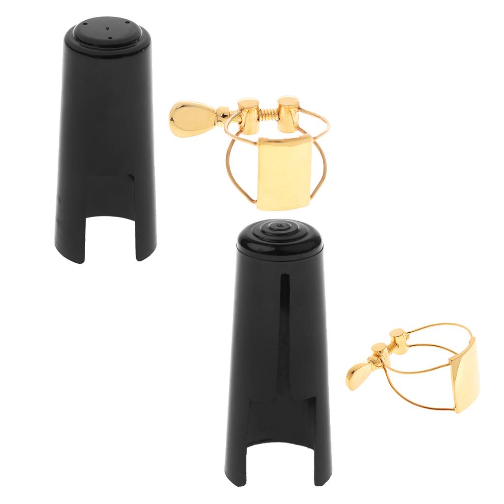 Alto Soprano Saxophone Ligature with Cap for Woodwind Instrument Parts