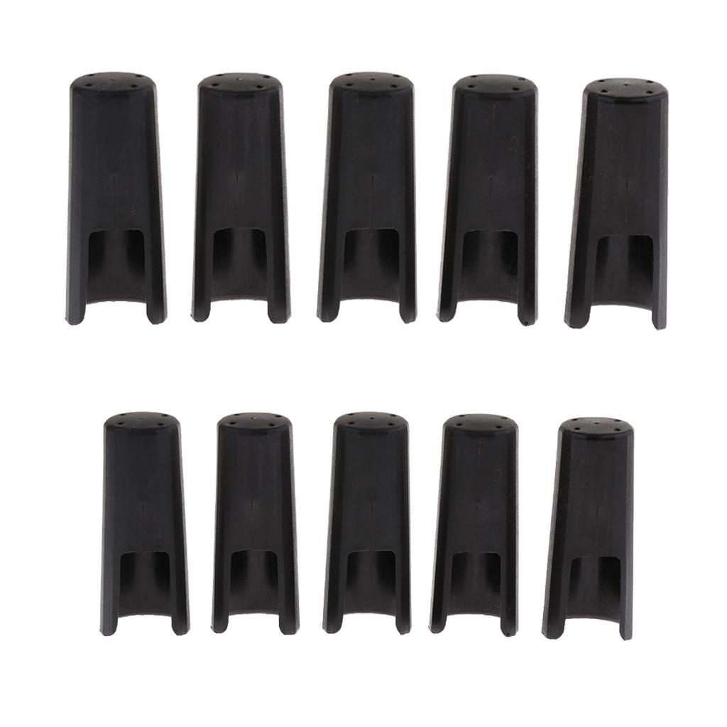10 Pieces Saxophone Mouthpiece Cap Buckle Patches Pad Cap for Alto Tenor Sax