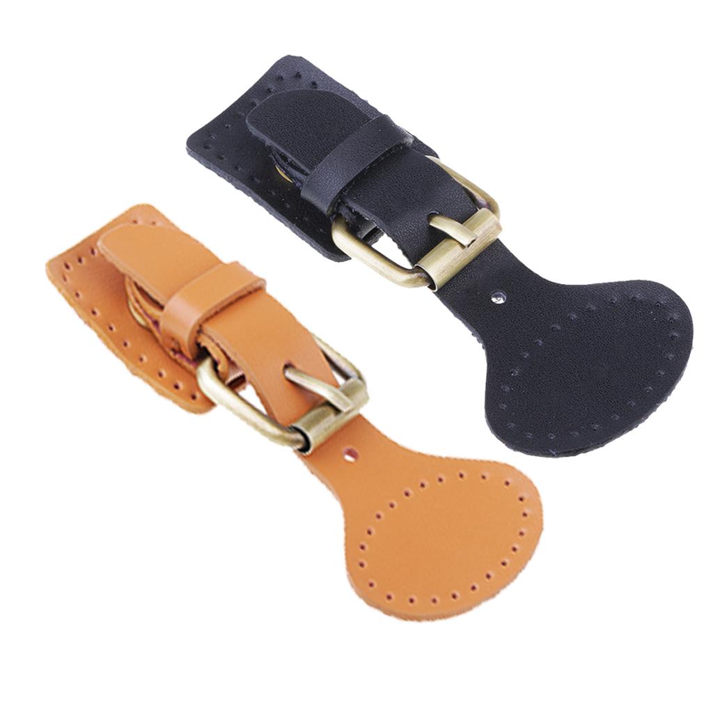 2 Sets Sew on Leather Pin Buckles Sewing Fasteners Handbag Bags Accessories