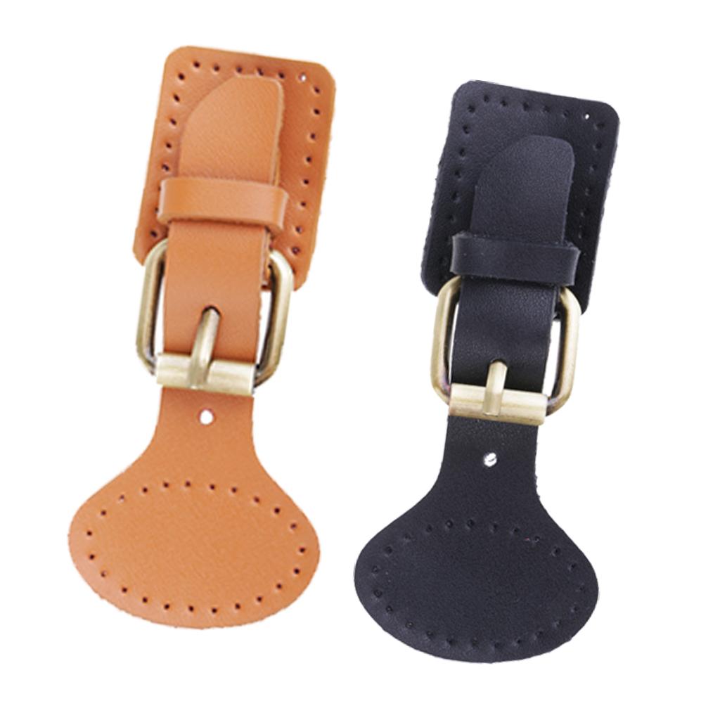 2 Sets Sew on Leather Pin Buckles Sewing Fasteners Handbag Bags Accessories