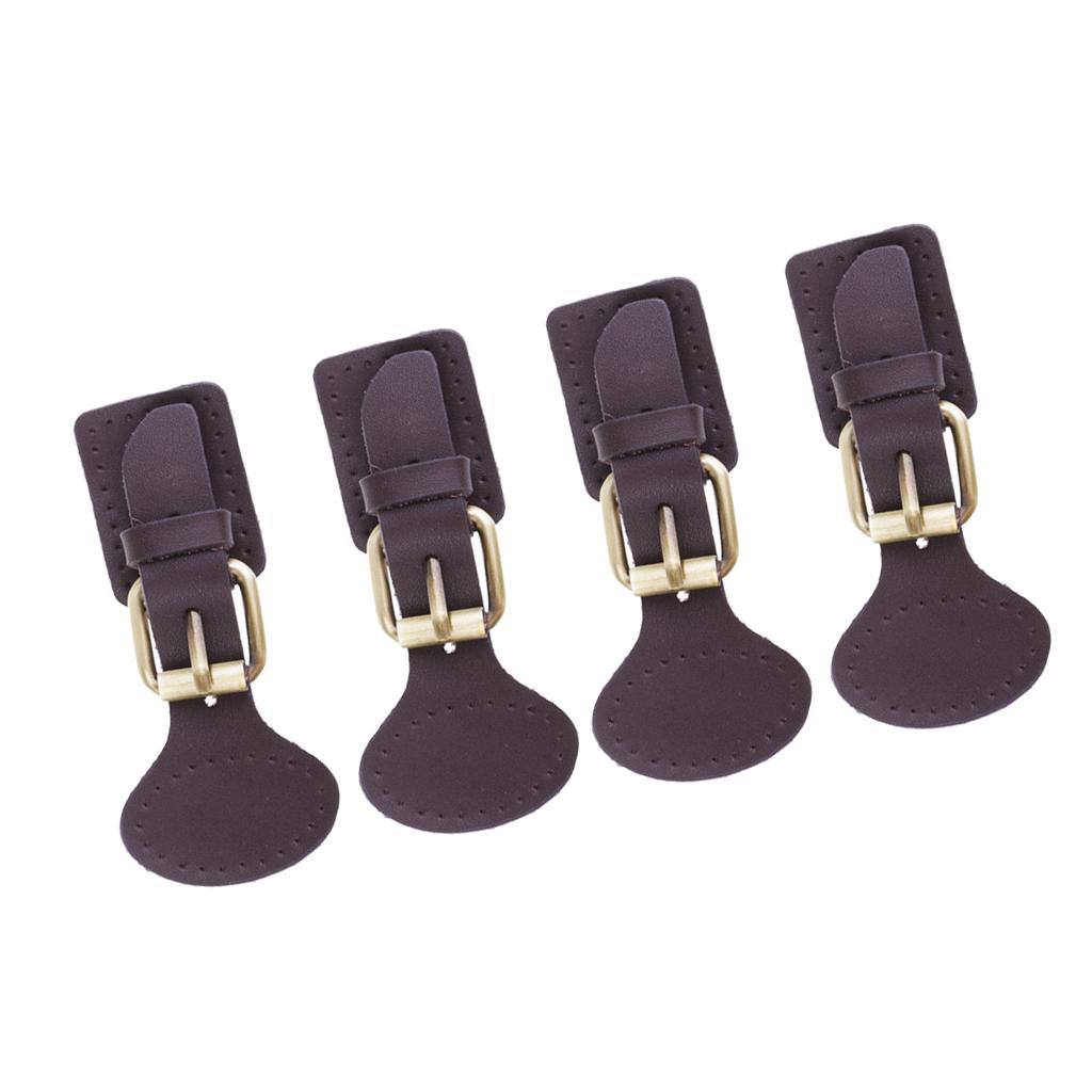 4 Sets Sew on Leather Magnetic Snap Buckles Sewing Fasteners for Bag Coffee