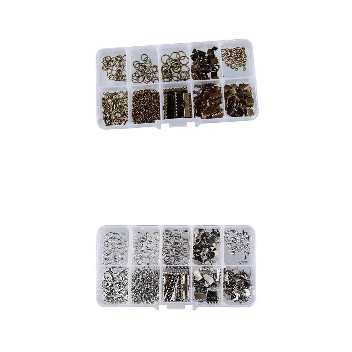 400pcs Jewelry Making Starter Kits Earring Bracelet Jewelry Finding with Box