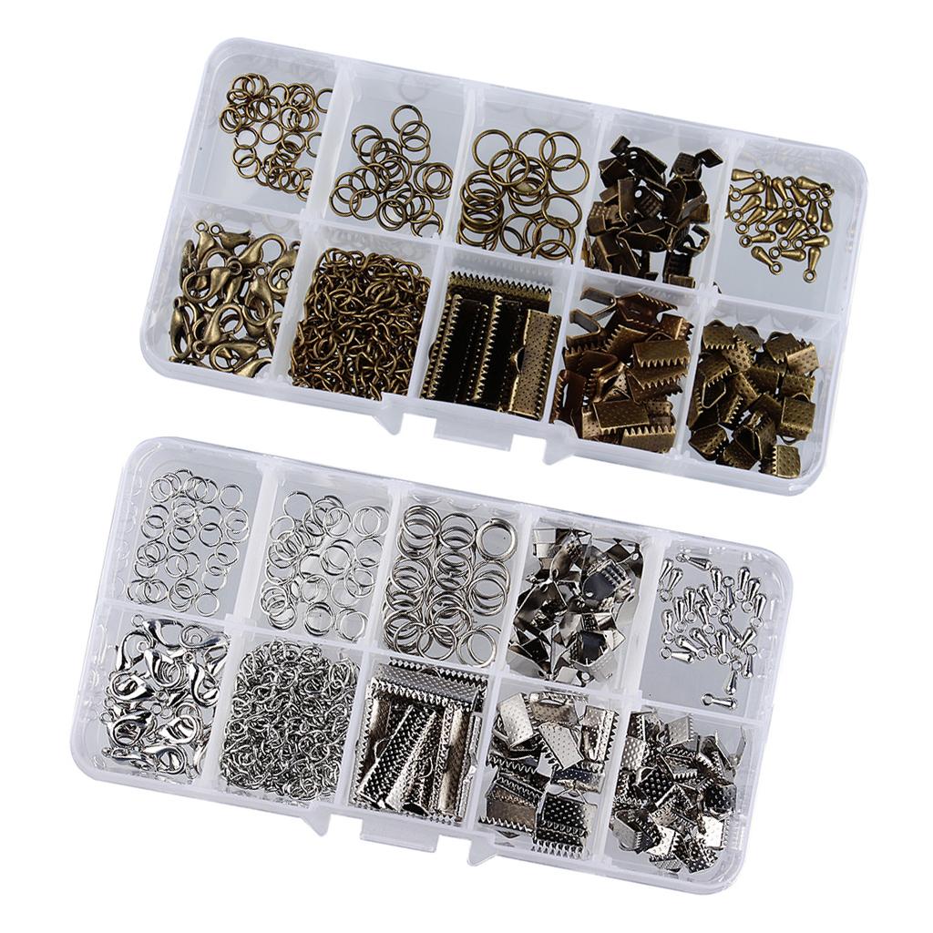 400pcs Jewelry Making Starter Kits Earring Bracelet Jewelry Finding with Box