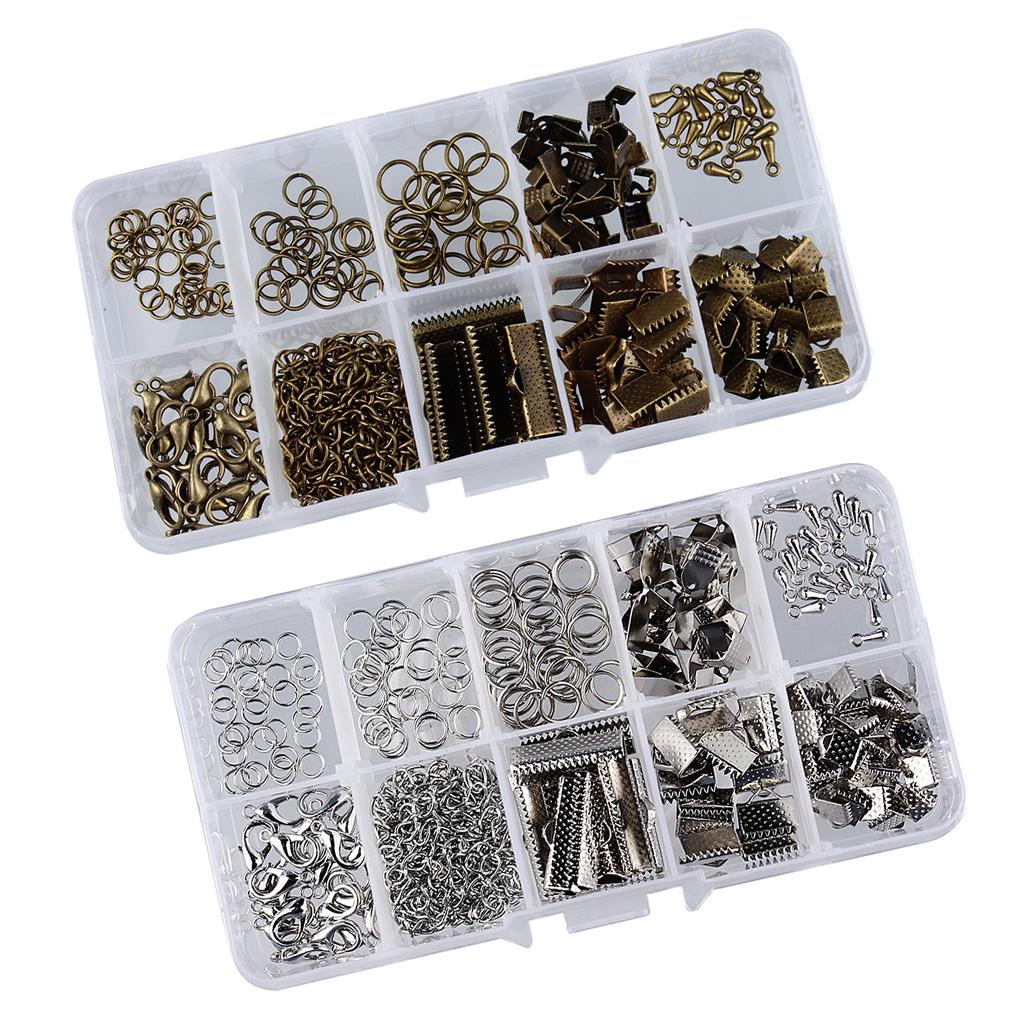 400pcs Jewelry Making Starter Kits Earring Bracelet Jewelry Finding with Box