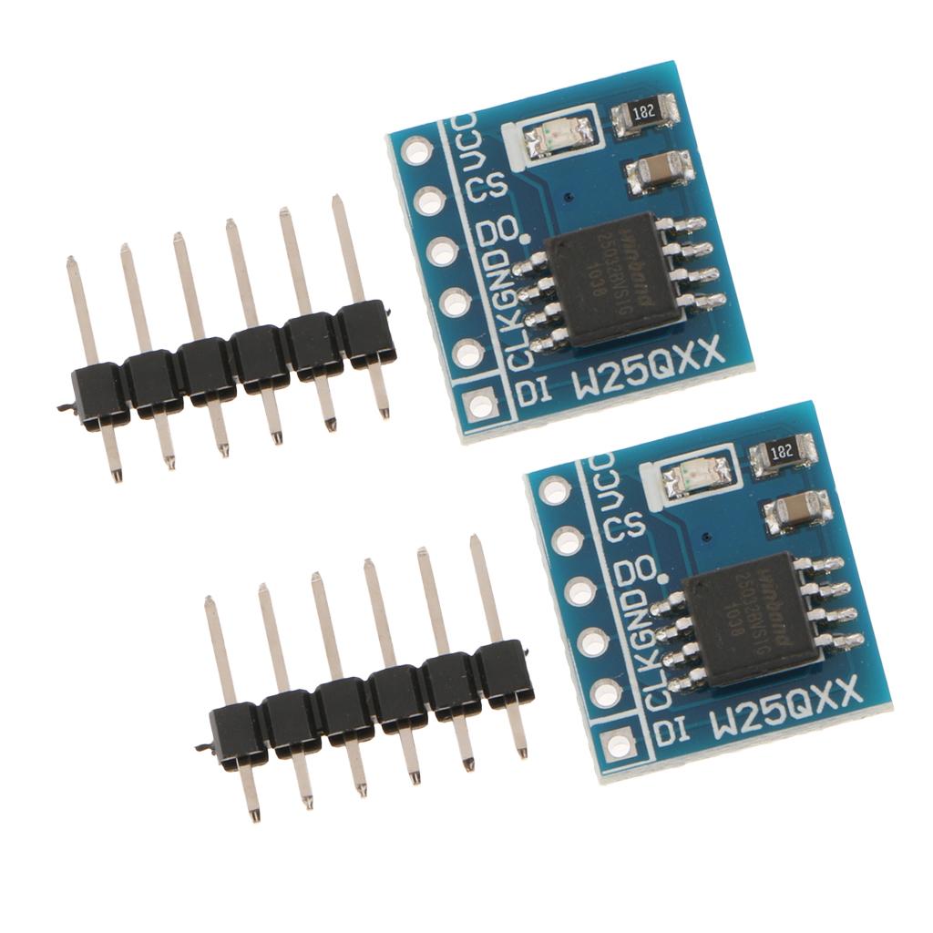 2x Large Capacity FLASH Storage Module SPI Interface STM32 Test Code W25Q128