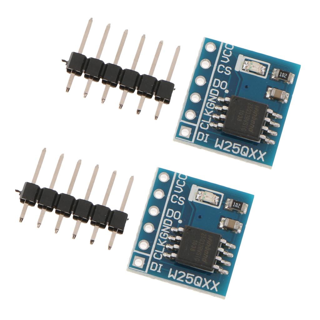 2x Large Capacity FLASH Storage Module SPI Interface STM32 Test Code W25Q128