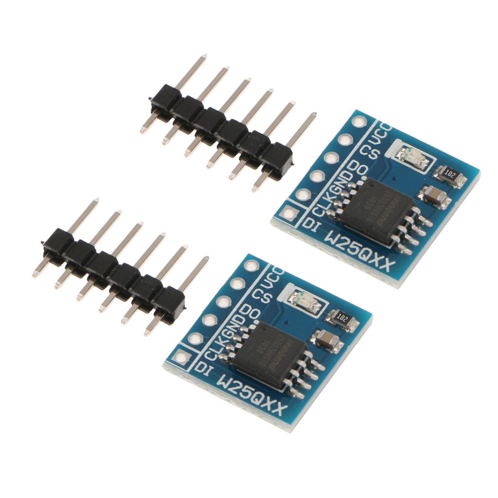 2x Large Capacity FLASH Storage Module SPI Interface STM32 Test Code W25Q128