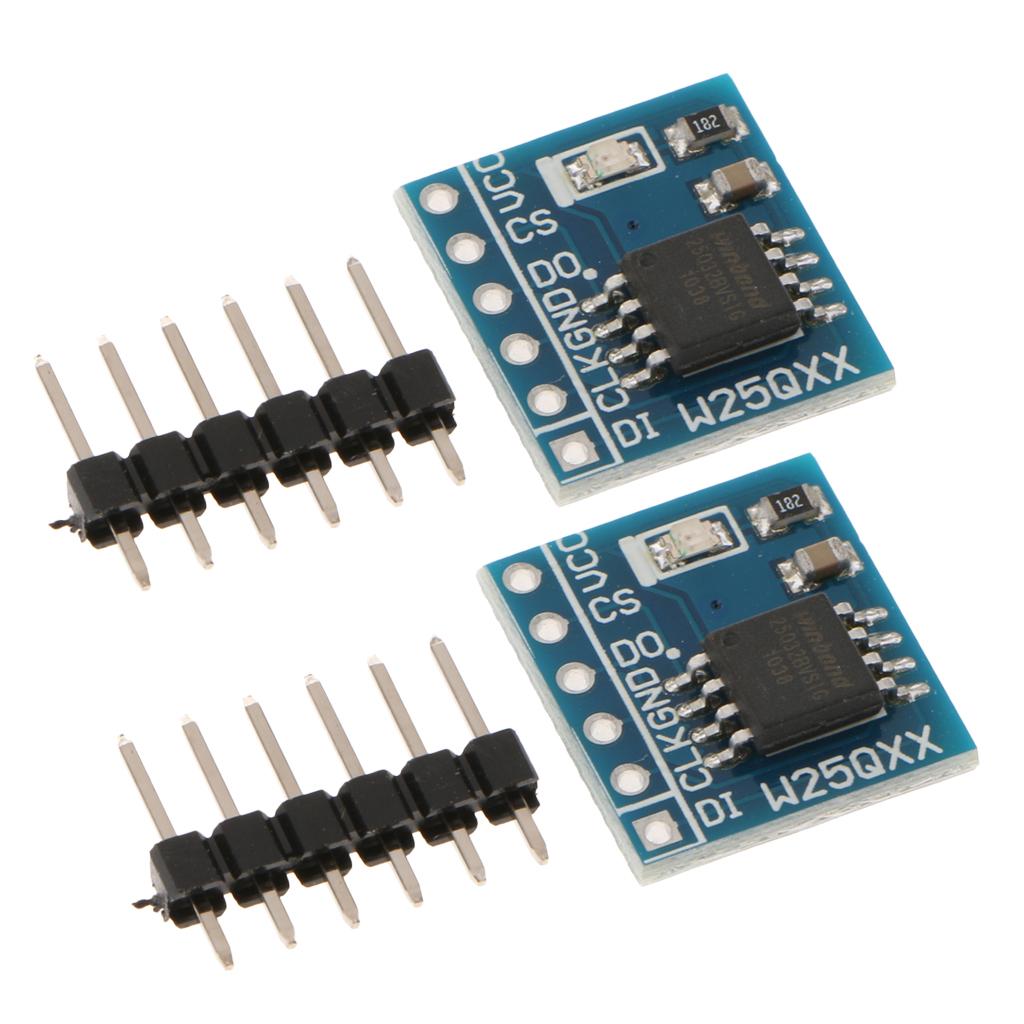 2x Large Capacity FLASH Storage Module SPI Interface STM32 Test Code W25Q128
