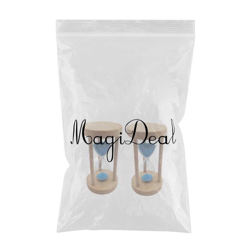 2 pieces 15/30 Minutes Sandglass Hourglass Timer Clock Home Decor Ornament