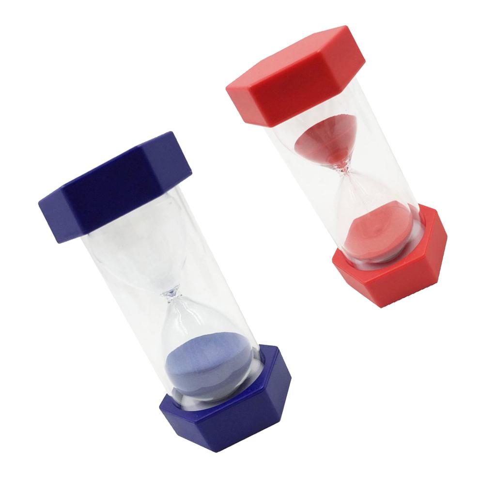 2pcs 3/ 5Min Sandglass Hourglass Sand Clock Timer Kichen Exercise Timing