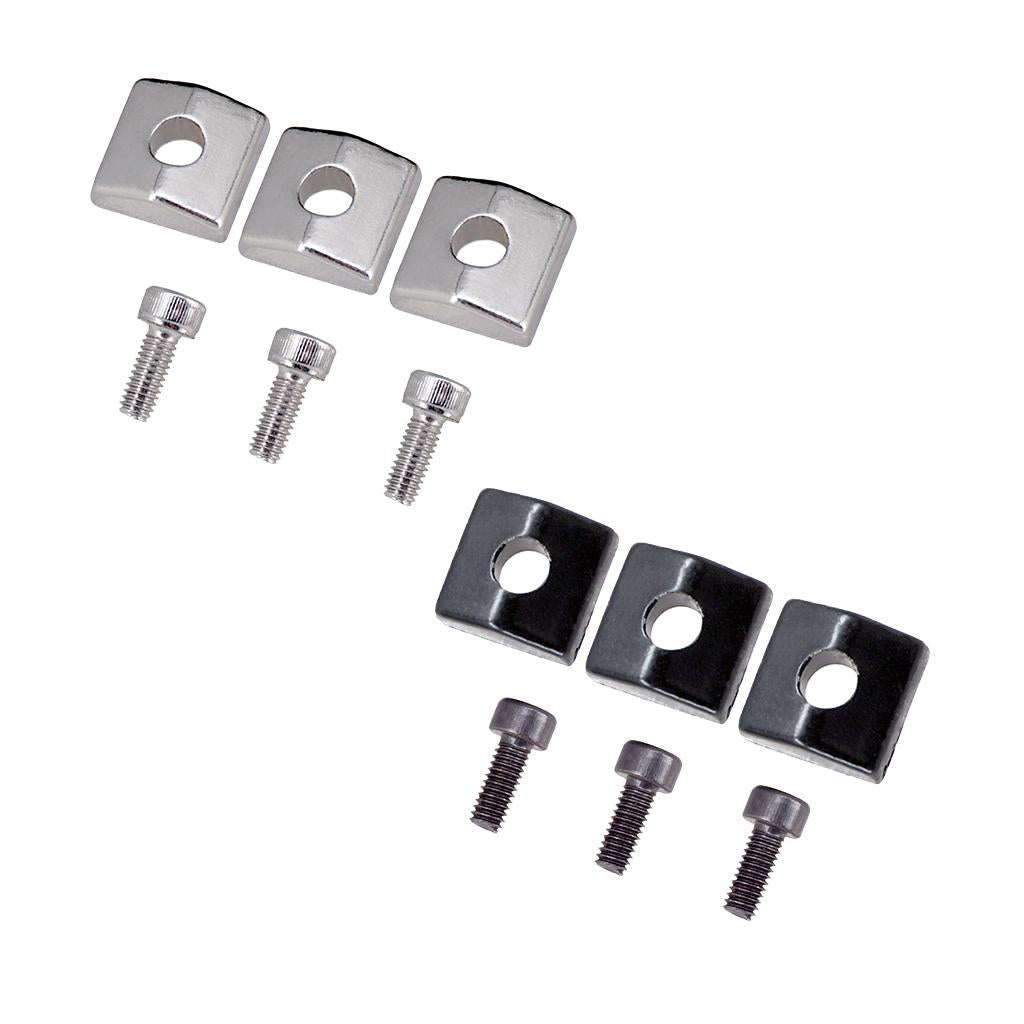 6pcs Electric Guitar Locking Nut Clamp&Screws for Tremolo Bridge Parts