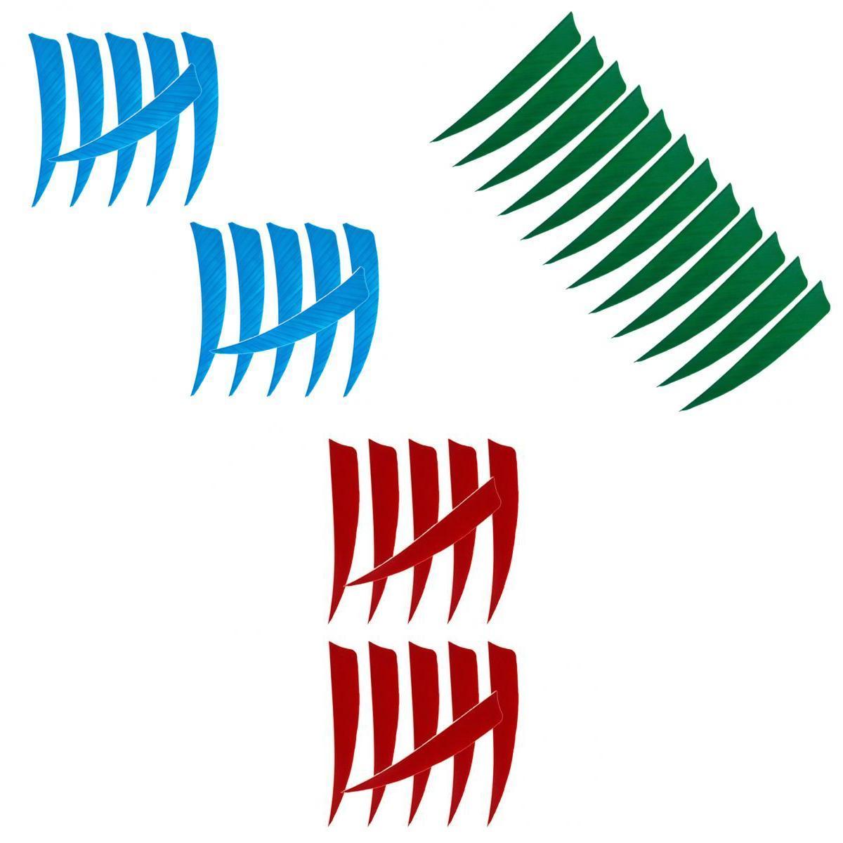 36 Pieces 4 Inch Archery Arrow Feathers Fletchings Vanes Target Hunting B