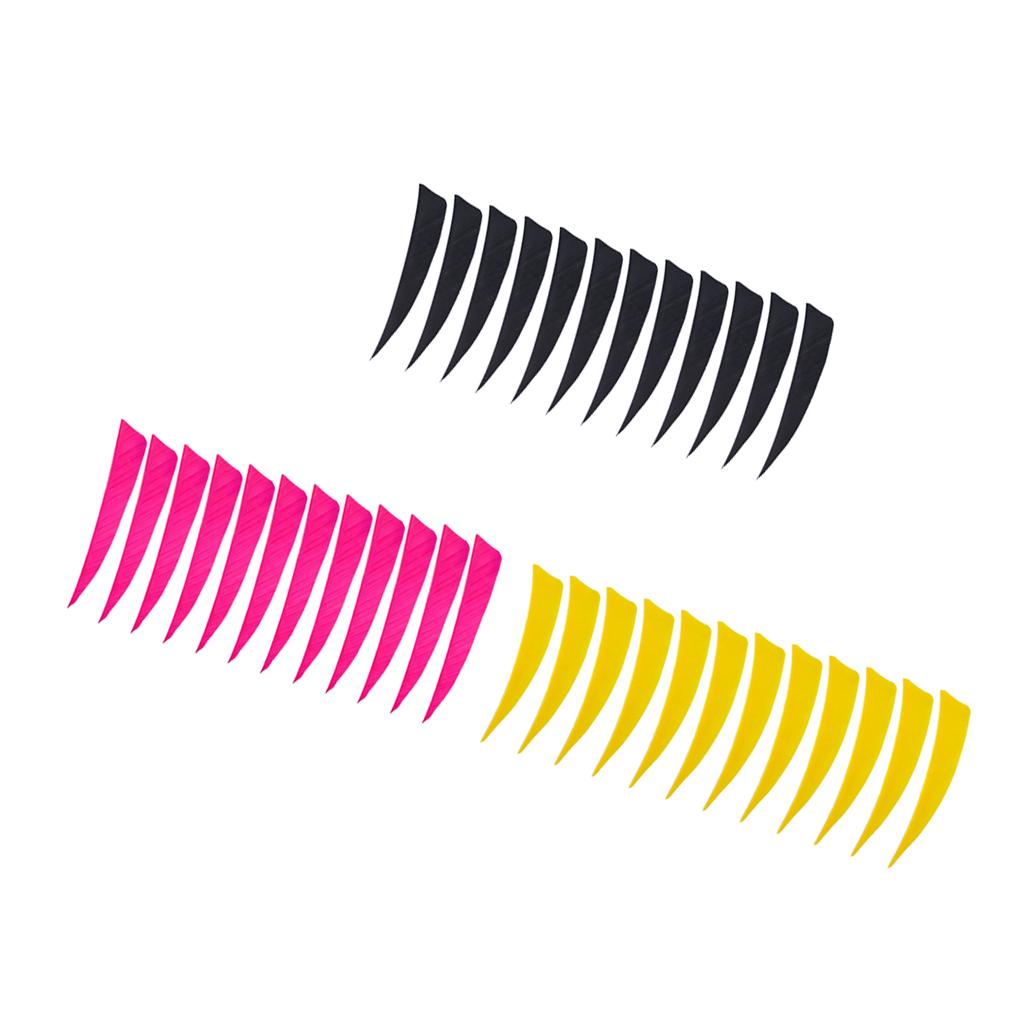 36 Pieces 4 Inch Archery Arrow Feathers Fletchings Vanes Target Hunting D