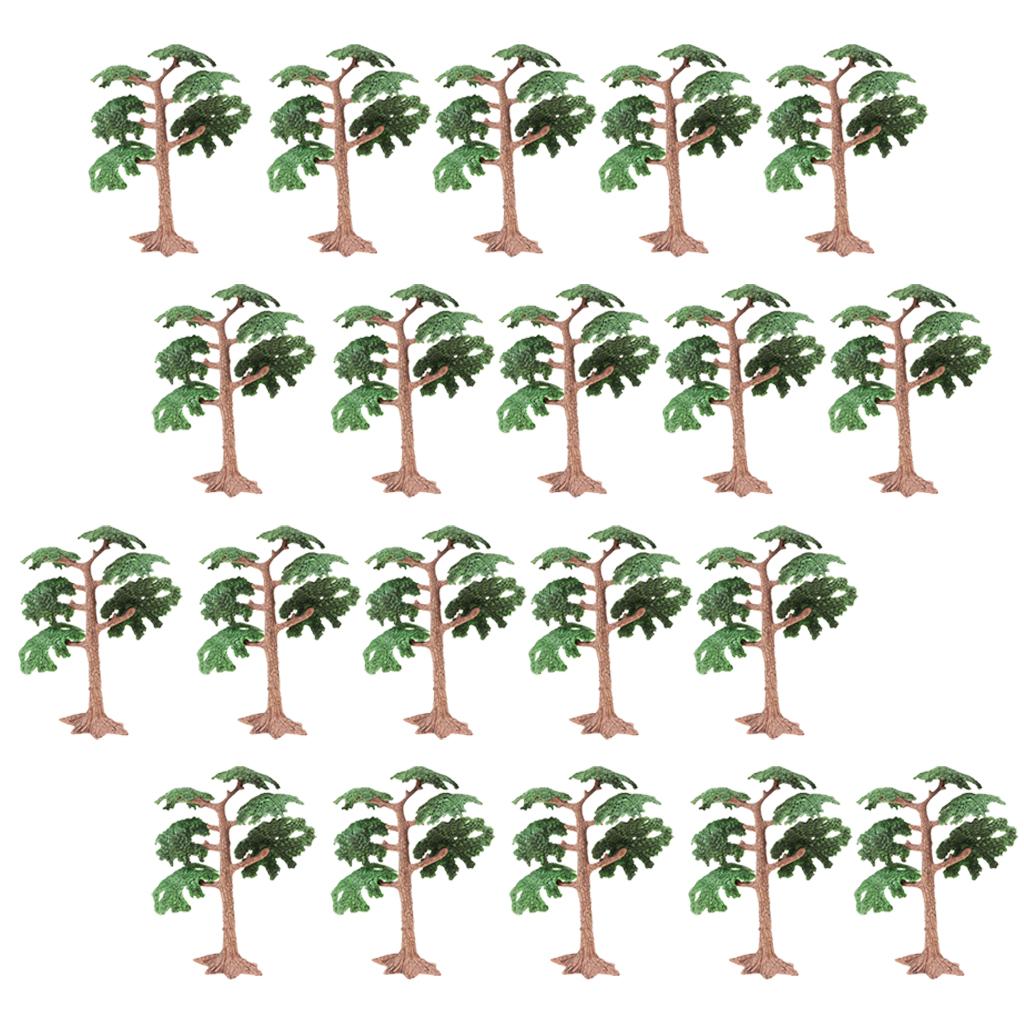 20pcs/Pack 1/100 Big Pine Tree Model School Teaching Decor Sand Table Model