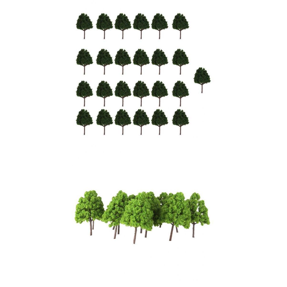 50Pcs 1:150 Model Cypress Trees Layout Diorama Wargame Railroad Scenery DIY