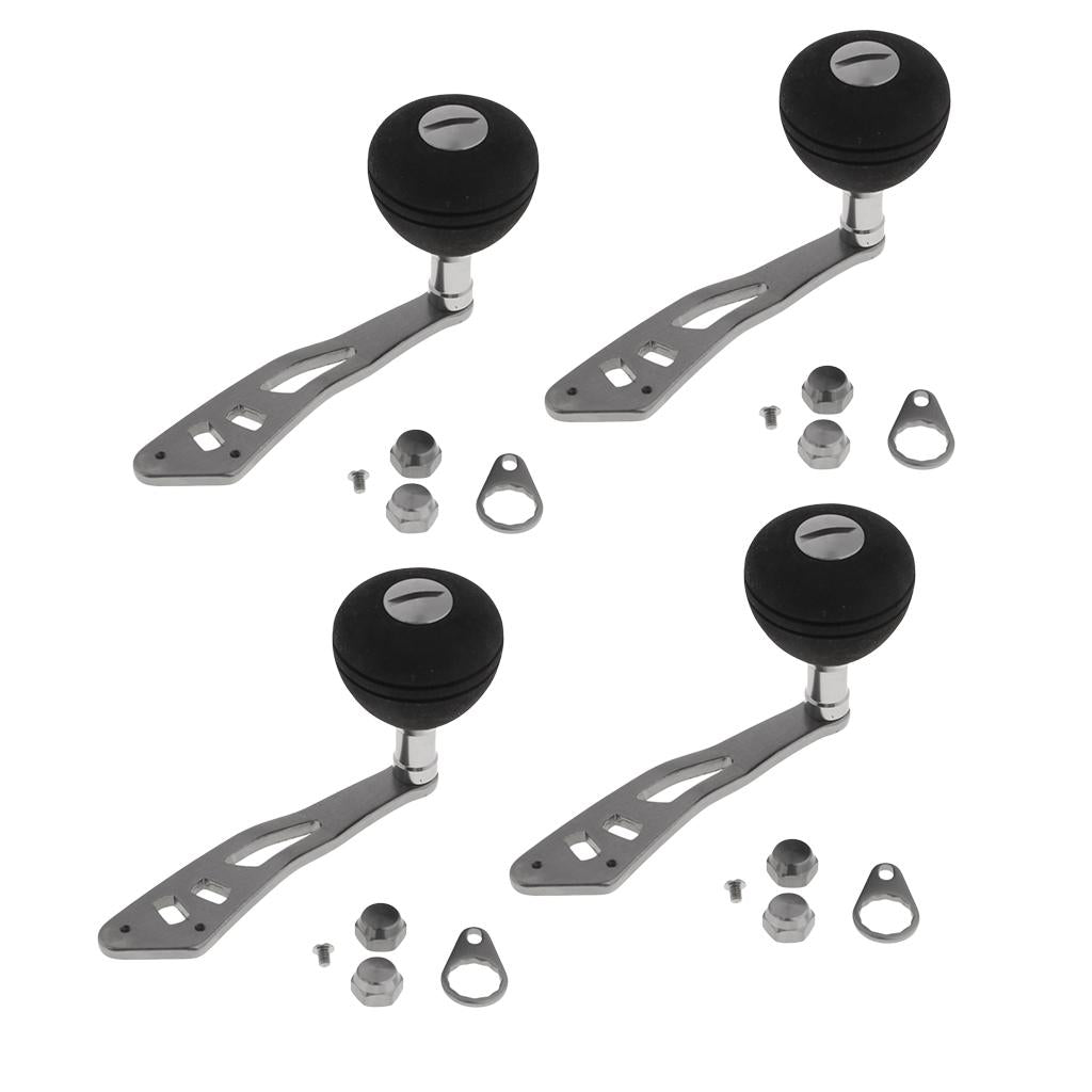 4pcs Power Single Fishing Reel Handle EVA Knob Drum Baitcasting Reel Handle