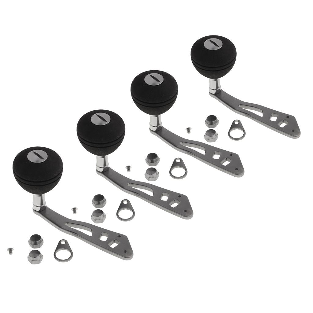 4pcs Power Single Fishing Reel Handle EVA Knob Drum Baitcasting Reel Handle