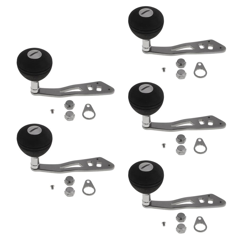 5pcs Power Single Fishing Reel Handle EVA Knob Drum Baitcasting Reel Handle