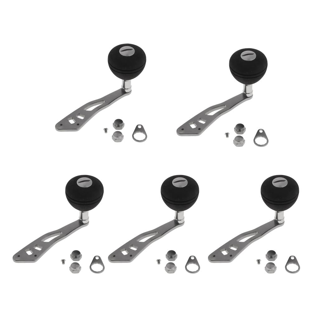 5pcs Power Single Fishing Reel Handle EVA Knob Drum Baitcasting Reel Handle