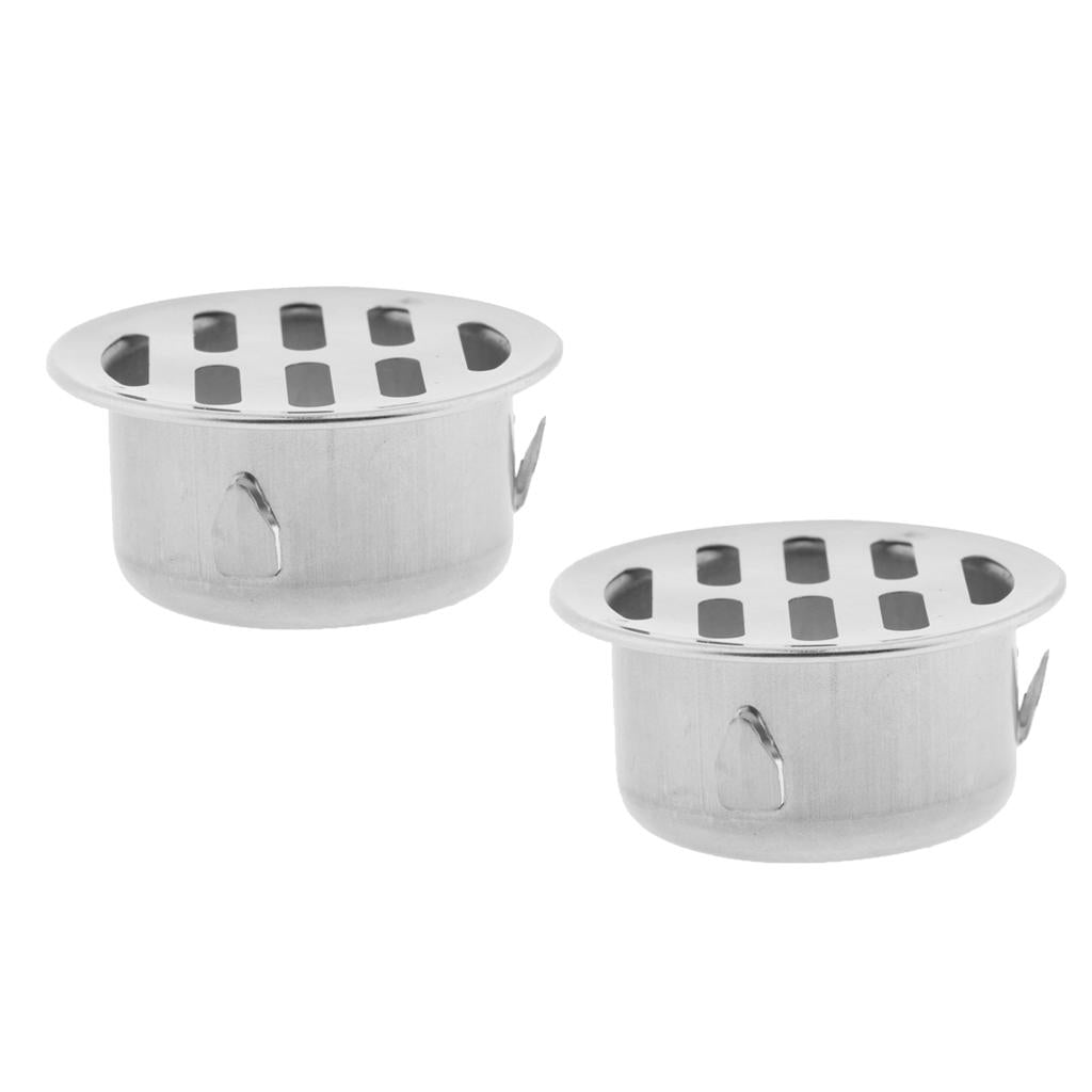 2pcs Floor Drain Plug-In Balcony Roof Outdoor Round Floor Drain