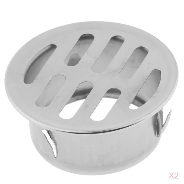 2pcs Floor Drain Plug-In Balcony Roof Outdoor Round Floor Drain