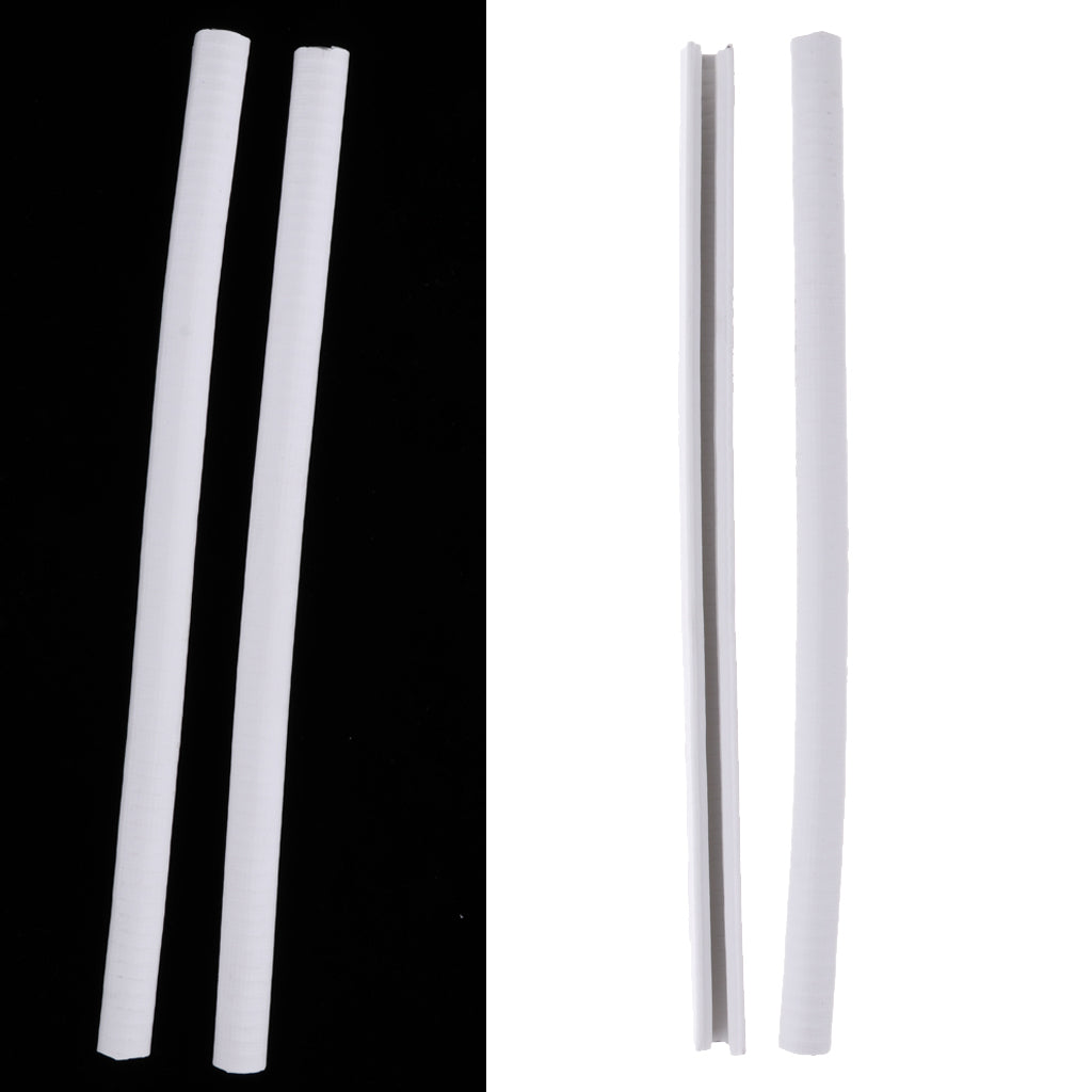 4pcs Skateboard Longboard Nose Tail Guard Protector Rubber Strip White