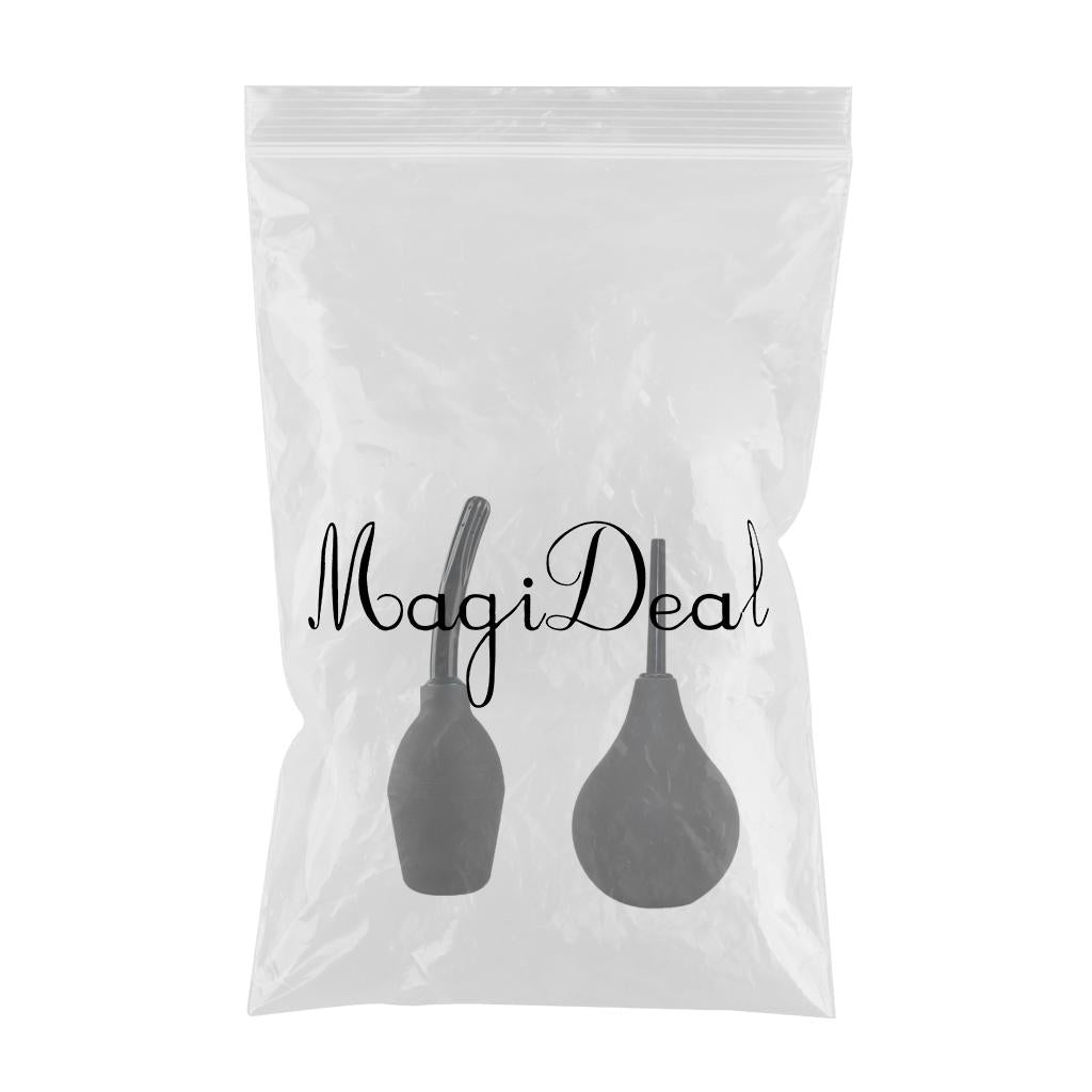 2X Superior Rubber Beauty Anal Douche for Women Men Enemas Bulbs 310ML 90ML