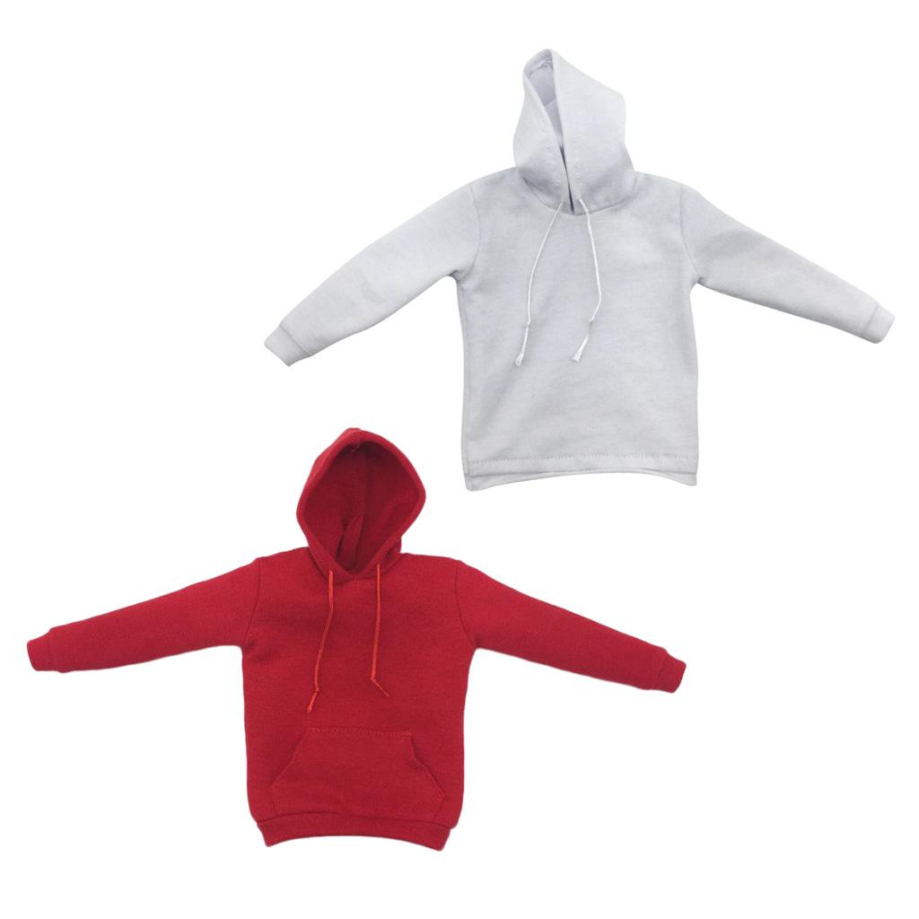 1/6 Scale Mens Hoodie Sweatshirt for Dragon 12inch Action Figure 2x