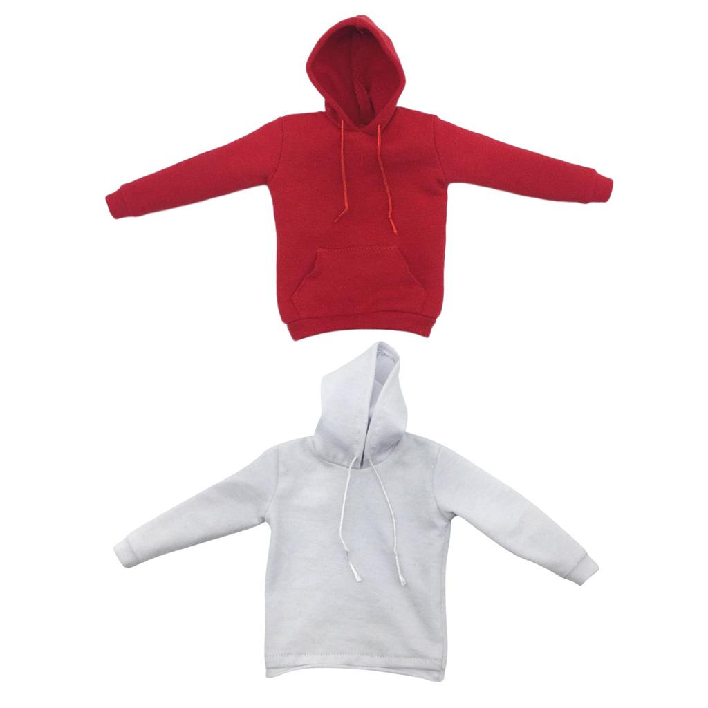 1/6 Scale Mens Hoodie Sweatshirt for Dragon 12inch Action Figure 2x