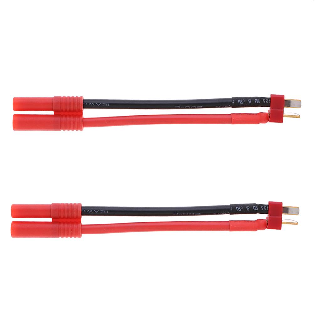 14AWG T-Plug to 4.0 Banana Plug Wire Cable for Redcat ST-4BTOT RC Car 2Piece