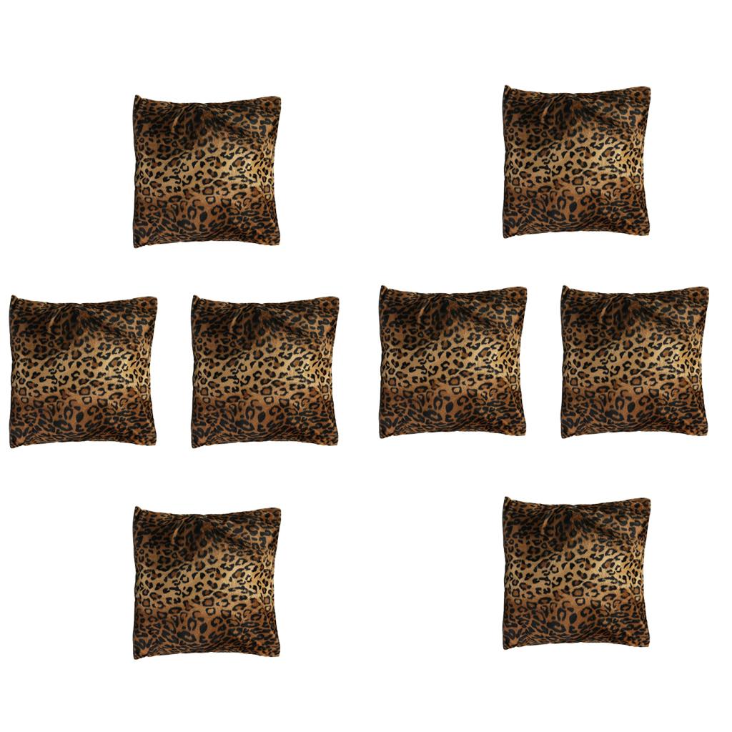 8pcs Leopard Tiger Zebra Animal Print Pillow Case Sofa Car Cushion Cover