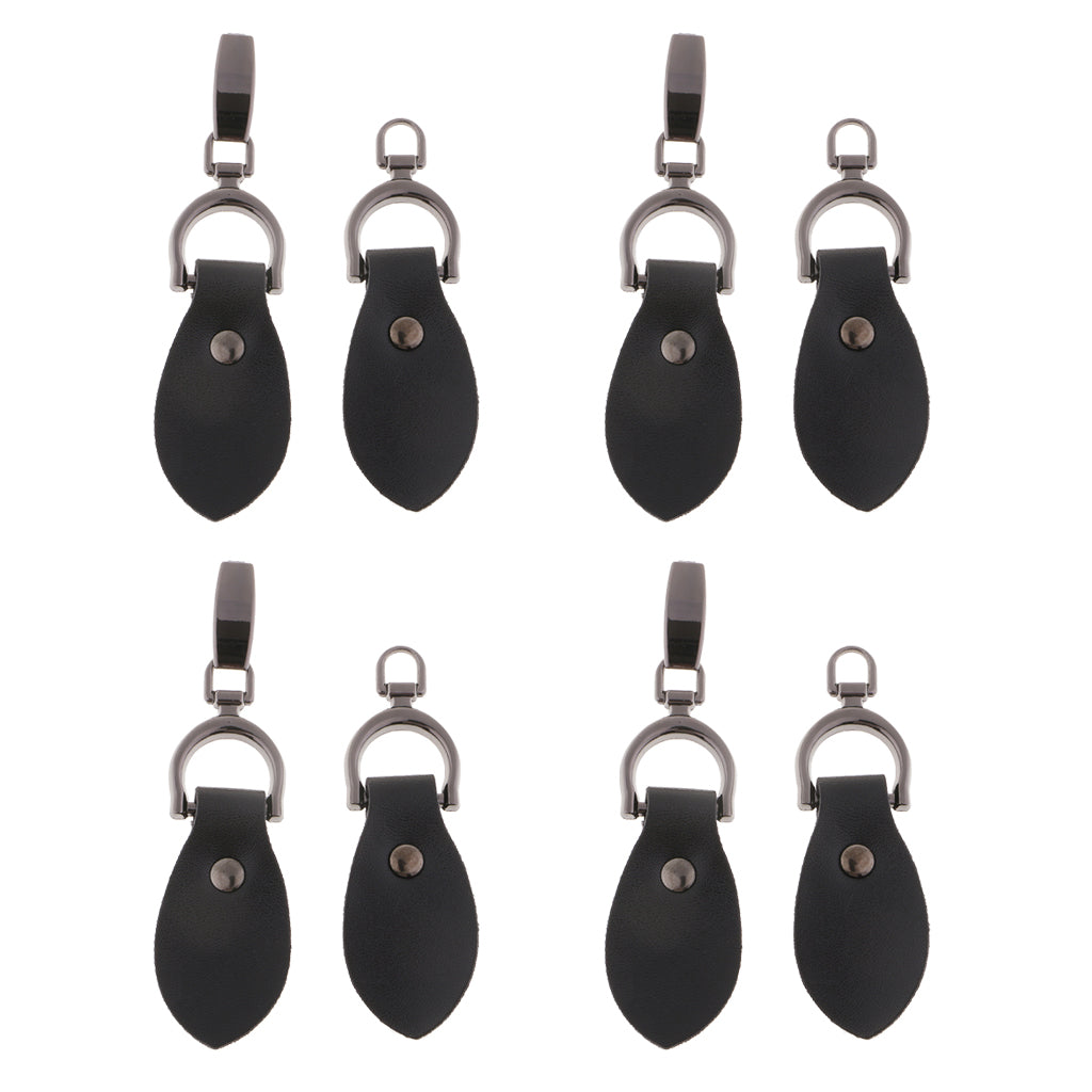 4 Pairs Leather Horn Toggle Buttons Trench Duffle Coat Fasteners