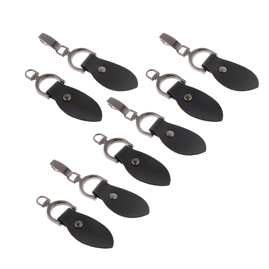 4 Pairs Leather Horn Toggle Buttons Trench Duffle Coat Fasteners