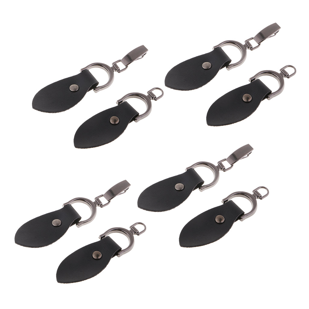 4 Pairs Leather Horn Toggle Buttons Trench Duffle Coat Fasteners