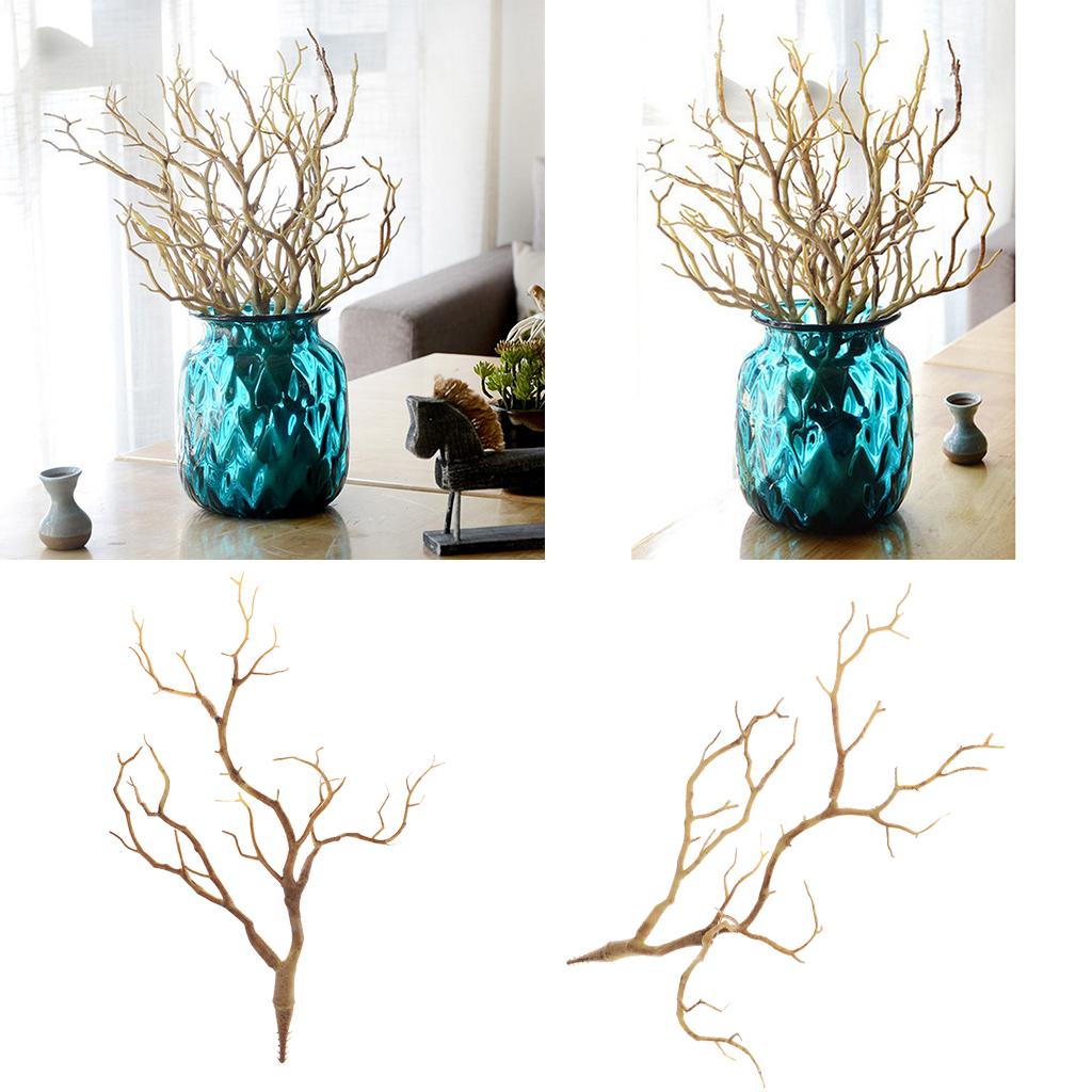 3pcs Artificial Branches Small Trees Twig Branch Table Decoration Coffee