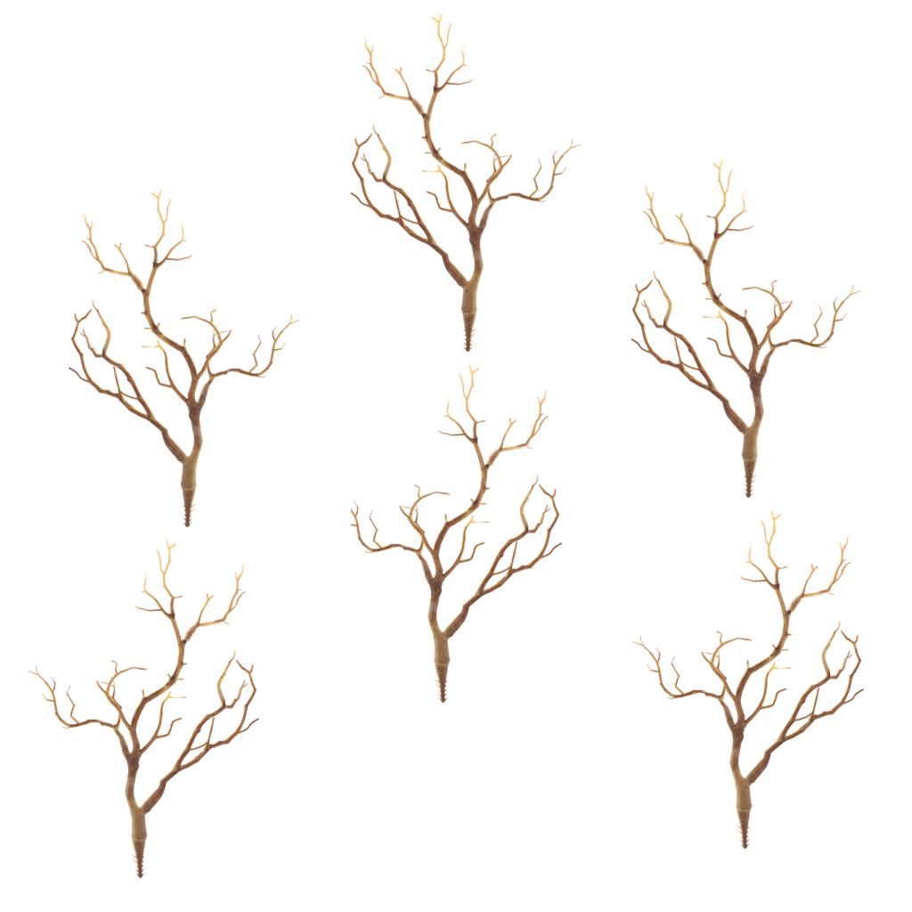 6pcs Artificial Branches Small Trees Twig Branch Table Decoration Coffee