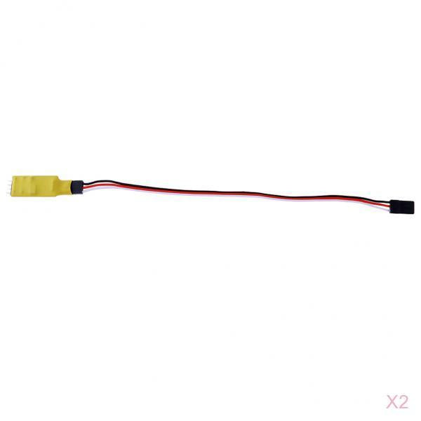 2x Two Channels Control Switch Receiver Cord Model Car Lights Remote