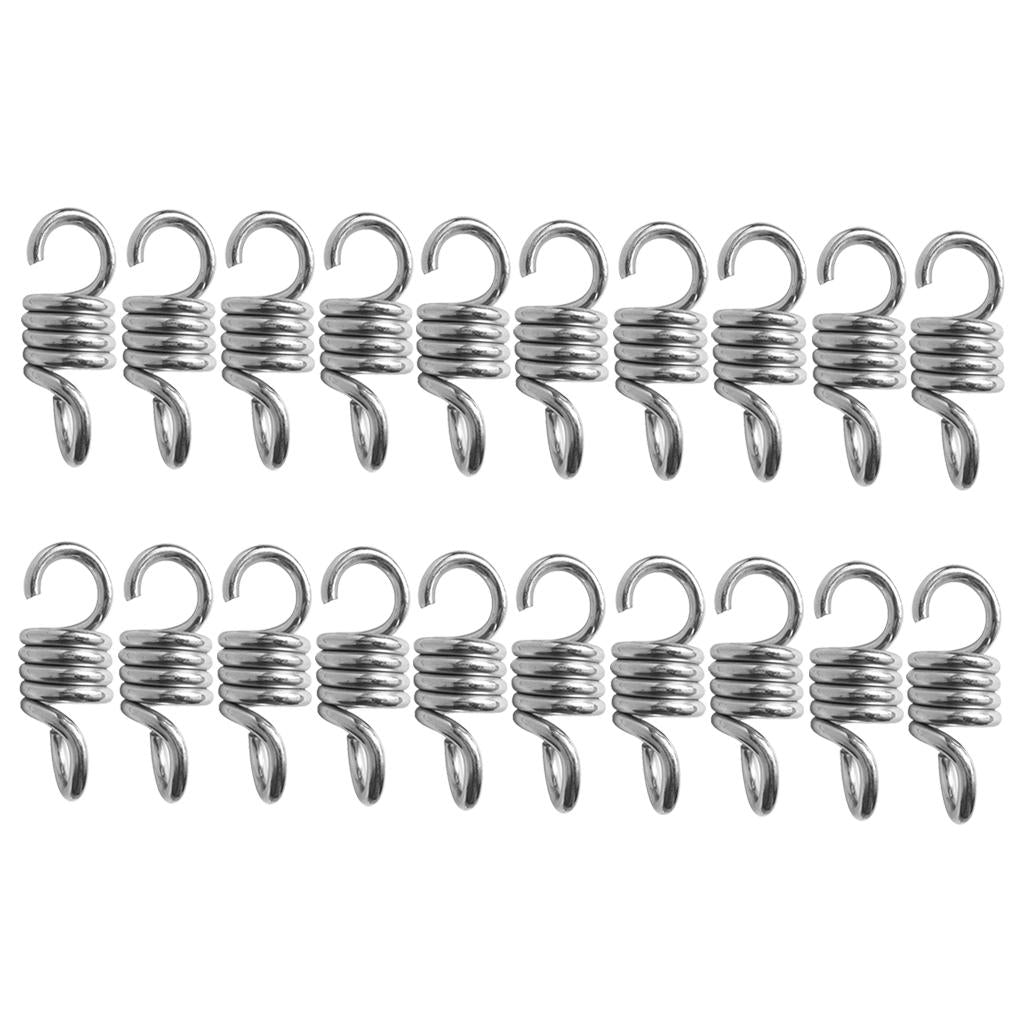 20x Extension Spring Suspension Hook Hanger Garden Swing Chair Hammock Chair