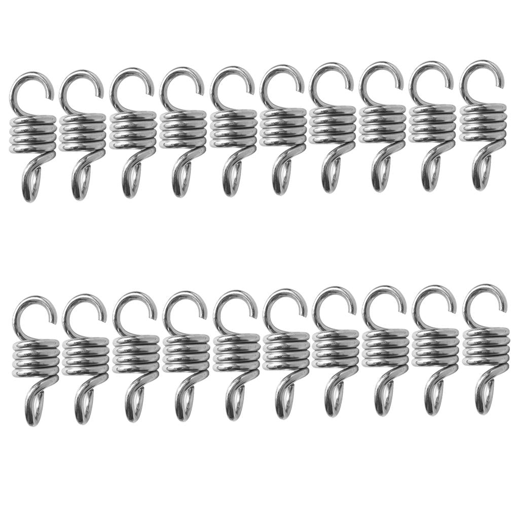 20x Extension Spring Suspension Hook Hanger Garden Swing Chair Hammock Chair