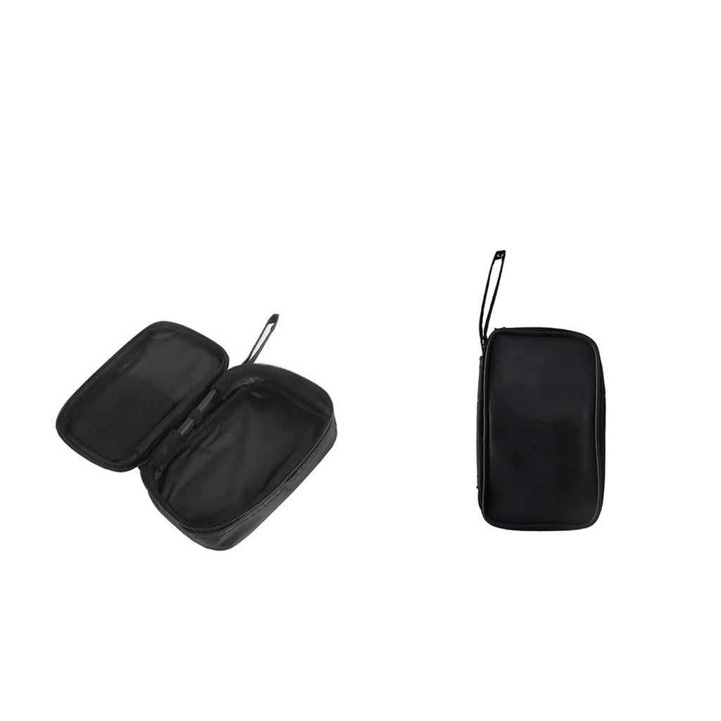 2 x Carry Soft Case Zipper Pouch for Multimeter Universal Meter Black M+S